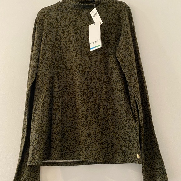 Anthropologie Tops - Anthropologie Scotch & Soda Printed Long Sleeved Mockneck Top